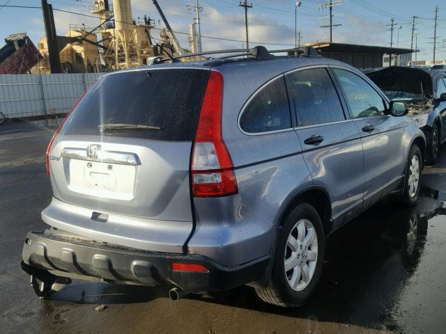 JHLRE38517C052713 - 2007 HONDA CR-V EX BLUE photo 4