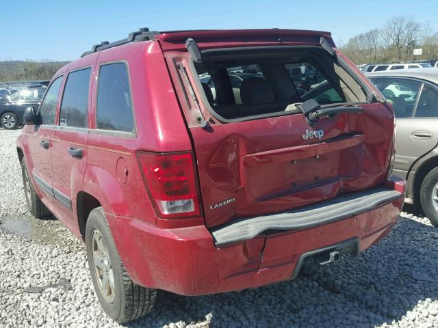 1J8GS48K36C297156 - 2006 JEEP GRAND CHER RED photo 3