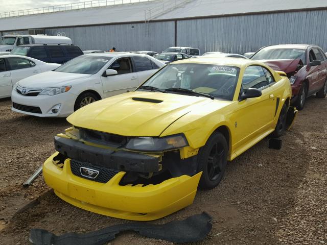 1FAFP40481F139281 - 2001 FORD MUSTANG YELLOW photo 2