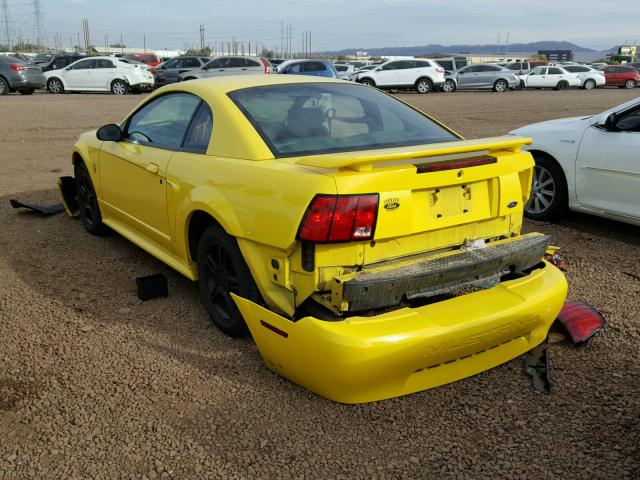 1FAFP40481F139281 - 2001 FORD MUSTANG YELLOW photo 3