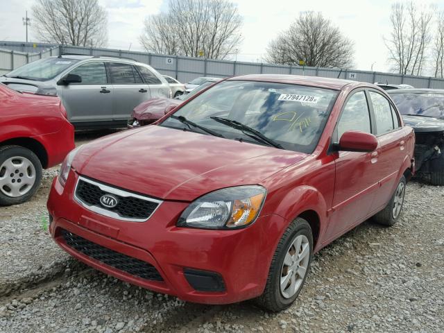 KNADH4A31A6687916 - 2010 KIA RIO LX Կարմիր լուսանկար 2