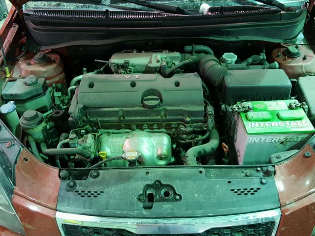 KNADH4A31A6687916 - 2010 KIA RIO LX Կարմիր լուսանկար 7