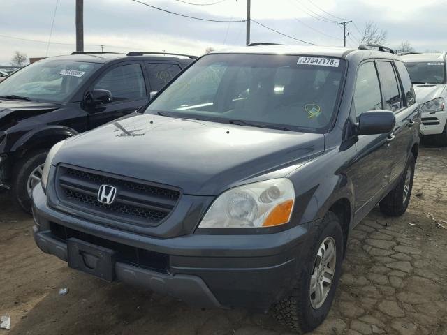 2HKYF18404H569504 - 2004 HONDA PILOT EX GRAY photo 2