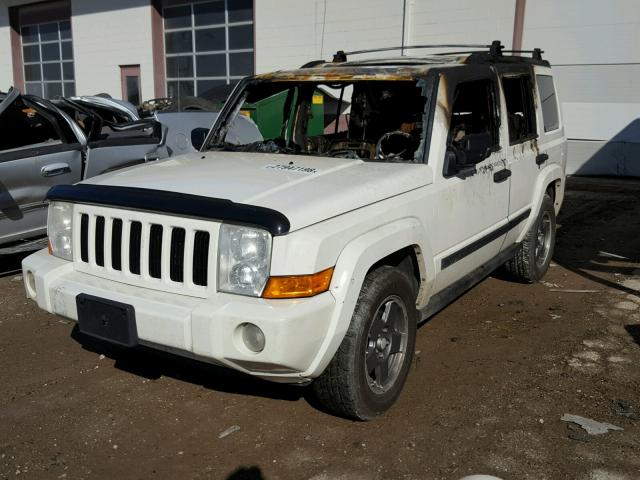 1J8HG48K06C209024 - 2006 JEEP COMMANDER WHITE photo 2