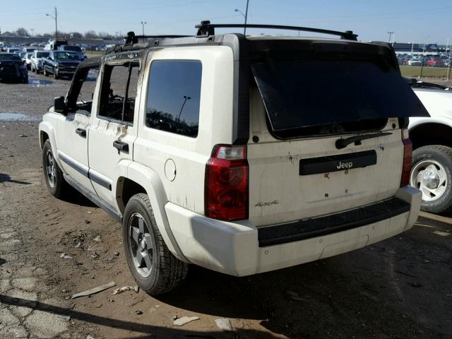 1J8HG48K06C209024 - 2006 JEEP COMMANDER WHITE photo 3