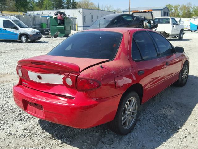 1G1JC52F647137430 - 2004 CHEVROLET CAVALIER RED photo 4