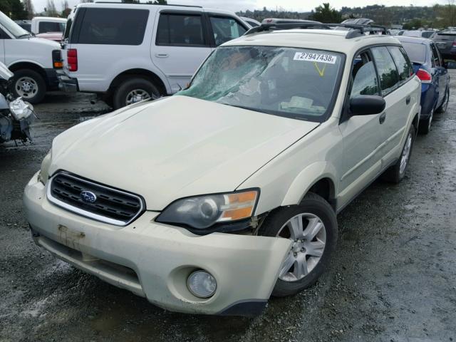 4S4BP61C256371581 - 2005 SUBARU LEGACY OUT WHITE photo 2