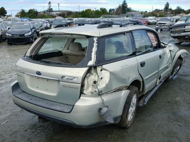 4S4BP61C256371581 - 2005 SUBARU LEGACY OUT WHITE photo 4