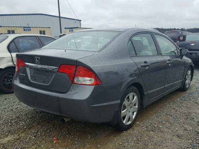 2HGFA165X9H358152 - 2009 HONDA CIVIC LX GRAY photo 4