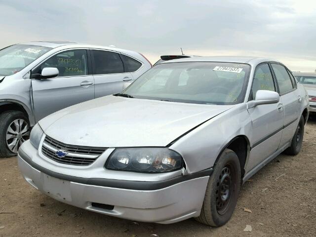 2G1WF52E739447202 - 2003 CHEVROLET IMPALA SILVER photo 2