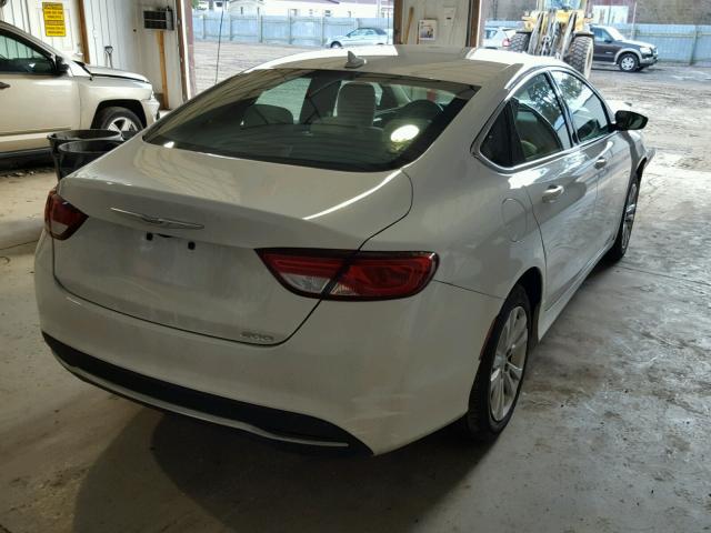 1C3CCCAB1FN641745 - 2015 CHRYSLER 200 LIMITE WHITE photo 4