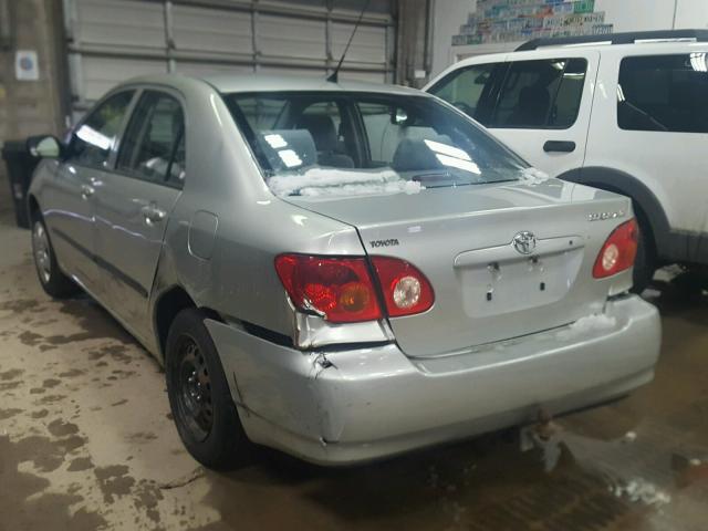 JTDBR32E330026279 - 2003 TOYOTA COROLLA CE SILVER photo 3