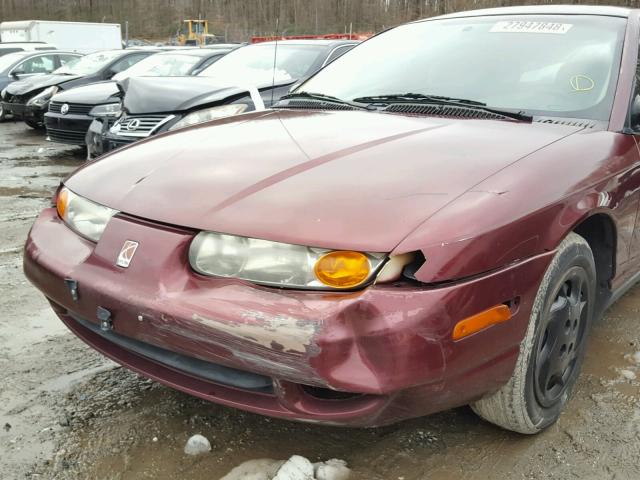 1G8ZK52762Z209924 - 2002 SATURN SL2 MAROON photo 9