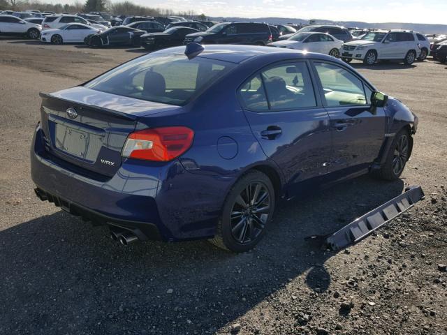 JF1VA1B69H9819743 - 2017 SUBARU WRX BLUE photo 4