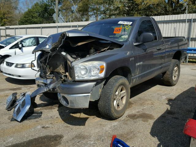 1D7HU16298J126939 - 2008 DODGE RAM 1500 S GRAY photo 2