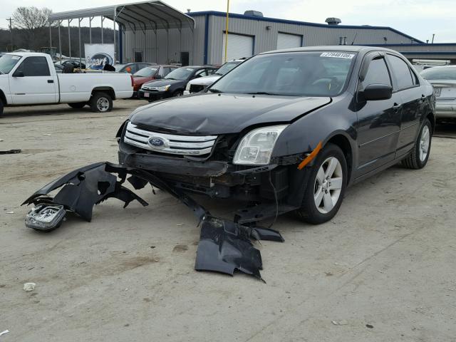 3FAHP07Z37R171263 - 2007 FORD FUSION SE BLACK photo 2