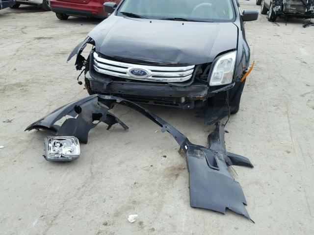 3FAHP07Z37R171263 - 2007 FORD FUSION SE BLACK photo 9