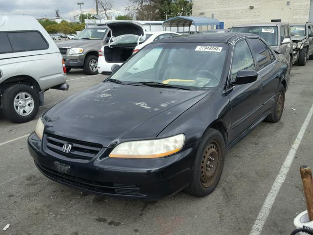 1HGCG16571A016369 - 2001 HONDA ACCORD EX BLACK photo 2