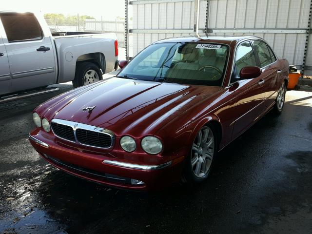 SAJWA71C34SG12992 - 2004 JAGUAR XJ8 RED photo 2