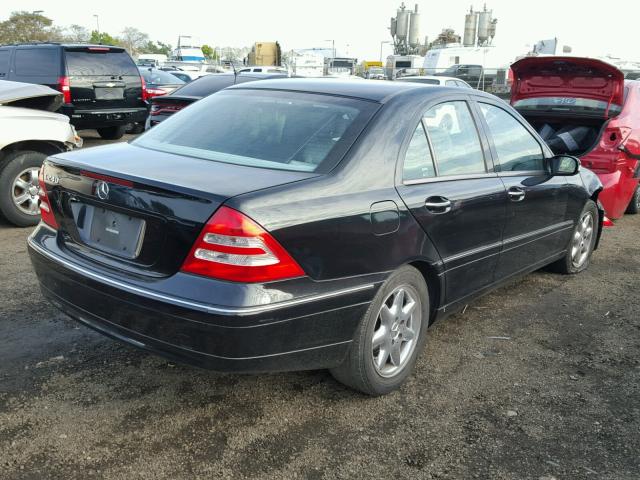 WDBRF61J63A511922 - 2003 MERCEDES-BENZ C 240 BLACK photo 4