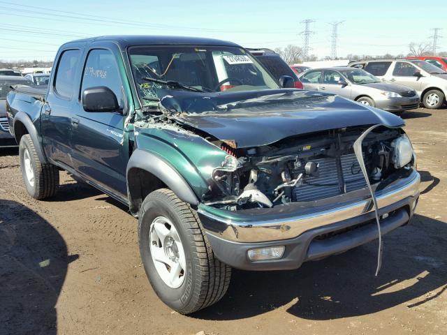 5TEHN72N64Z323674 - 2004 TOYOTA TACOMA DOU GREEN photo 1