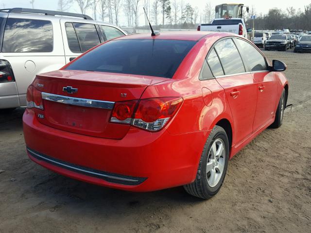 1G1PC5SB2E7234228 - 2014 CHEVROLET CRUZE LT RED photo 4