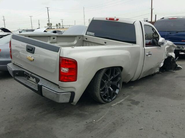 1GCEC14CX7Z523782 - 2007 CHEVROLET SILVERADO SILVER photo 4