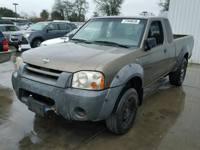 1N6ED26T31C346452 - 2001 NISSAN FRONTIER K BROWN photo 2