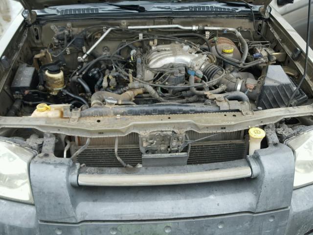 1N6ED26T31C346452 - 2001 NISSAN FRONTIER K BROWN photo 7