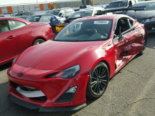 JF1ZNAA19D1702359 - 2013 TOYOTA SCION FR-S RED photo 2