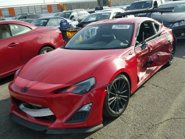 JF1ZNAA19D1702359 - 2013 TOYOTA SCION FR-S წითელი ფოტო 2