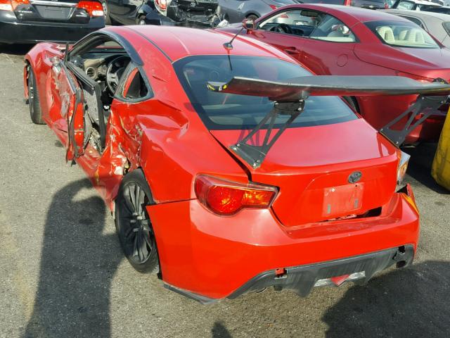 JF1ZNAA19D1702359 - 2013 TOYOTA SCION FR-S წითელი ფოტო 3