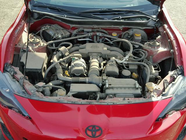 JF1ZNAA19D1702359 - 2013 TOYOTA SCION FR-S წითელი ფოტო 7