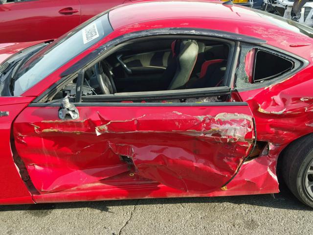 JF1ZNAA19D1702359 - 2013 TOYOTA SCION FR-S წითელი ფოტო 9