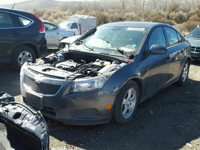 1G1PC5SB9D7203847 - 2013 CHEVROLET CRUZE LT GRAY photo 2