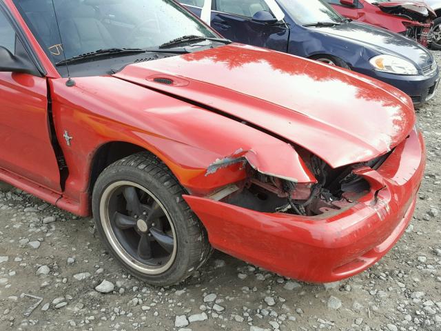 1FALP4041TF110324 - 1996 FORD MUSTANG RED photo 9