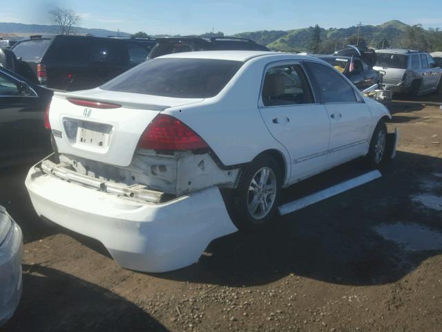 1HGCM56356A044709 - 2006 HONDA ACCORD SE WHITE photo 4