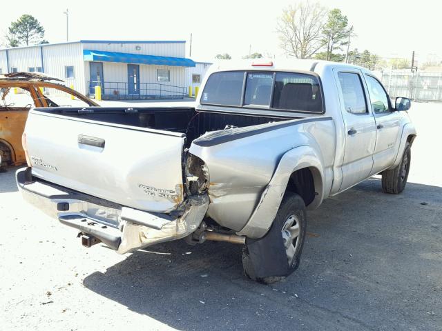 3TMKU72N58M017271 - 2008 TOYOTA TACOMA DOU SILVER photo 4