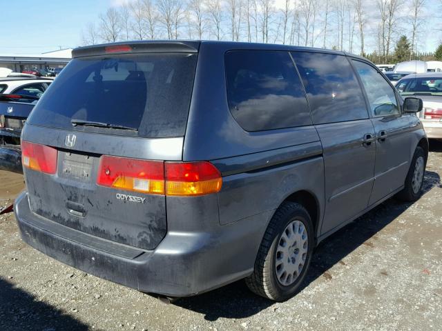 5FNRL18564B126102 - 2004 HONDA ODYSSEY LX CHARCOAL photo 4