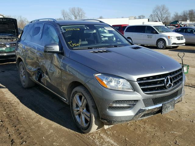 4JGDA5HB5CA043986 - 2012 MERCEDES-BENZ ML 350 4MA SILVER photo 1