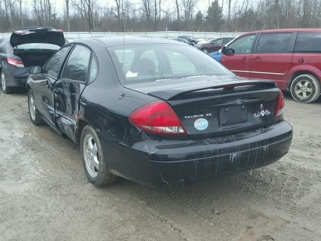 1FAFP532X4G162821 - 2004 FORD TAURUS SE BLACK photo 3