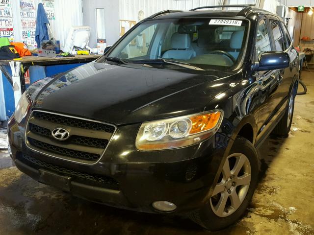 5NMSH73E17H060090 - 2007 HYUNDAI SANTA FE S BLACK photo 2