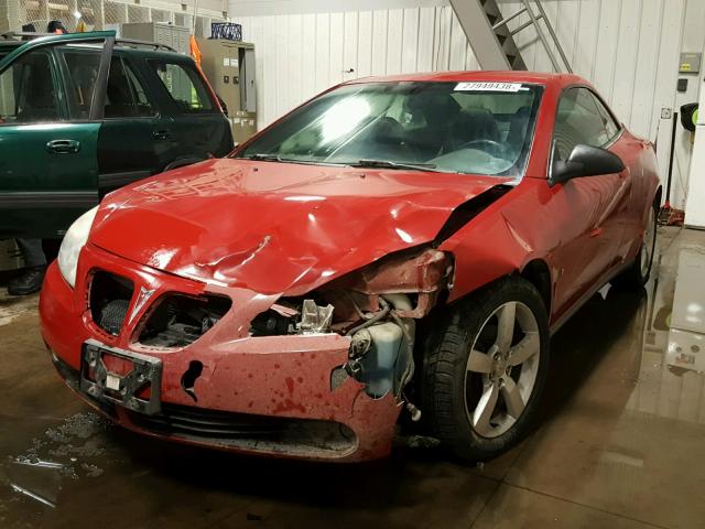 1G2ZH351474145536 - 2007 PONTIAC G6 GT RED photo 2