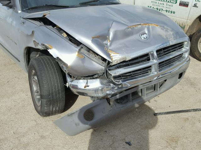 1B7GL22Y9XS120074 - 1999 DODGE DAKOTA SILVER photo 9