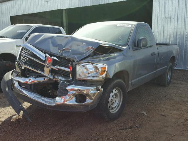 1D7HA16P57J510493 - 2007 DODGE RAM 1500 S GRAY photo 2