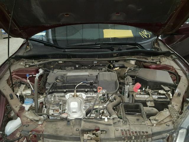 1HGCR2F55FA135058 - 2015 HONDA ACCORD SPO MAROON photo 7