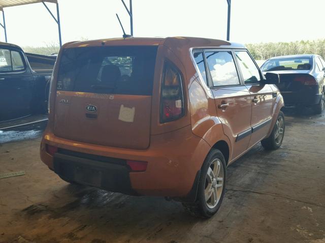 KNDJT2A29B7313744 - 2011 KIA SOUL + ORANGE photo 4