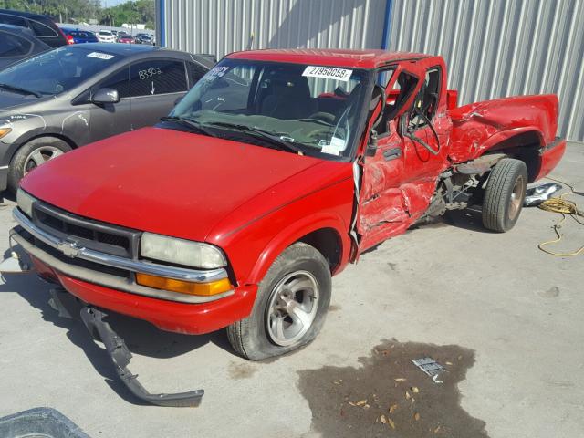 1GCCS19X838189242 - 2003 CHEVROLET S TRUCK S1 RED photo 2