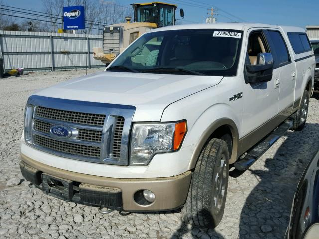 1FTPW14V89FB06649 - 2009 FORD F150 SUPER WHITE photo 2