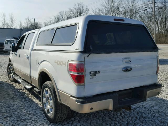 1FTPW14V89FB06649 - 2009 FORD F150 SUPER WHITE photo 3